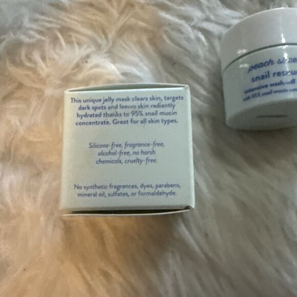 Peach Slices Snail Rescue Intensive Wash-Off Jelly Mask ~ Travel Size 0.20 Fl Oz - Picture 3 of 3